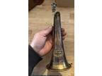Regiment Brass Bugle 12” Patina GIFT Musician Music Mouthpiece METAL