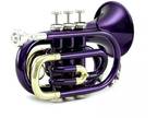 GREAT GIFT**Band Purple Pocket Trumpet *HOLIDAY-SEASON-30-Days-Sale*