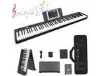 88 Key Electric Digital Piano Keyboard Weighted Key w/Pedal,Power Supply and Bag
