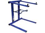 ProX T-LPS600BLUE Blue XO DJ Foldable Laptop Stand w/Adjustable Shelf+Carry Bag