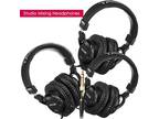 3x NEW TASCAM TH-02 Foldable Recording Mixing Home Studio Headphones - Black