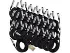 20FT XLR Microphone Cables (24 PACK) | FAT TOAD Studio Music Recording Extension