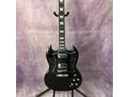 Customized black SG electric guitar chrome hardware Shipment from US warehouse