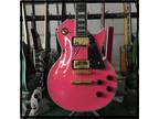 1987 LP Custom Electric Guitar 80s Mahogany Neck HH Pickups Gold Hardware Pink