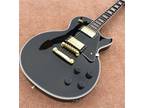 High Quality Custom Black Electric Guitar Golden Hardware Free Shipping