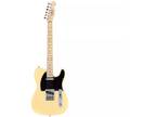 Monoprice Retro DLX Plus Solid Ash Electric Guitar With Gig Bag Wilkinson Bridge