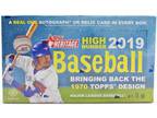 2019 Topps Heritage High Number Baseball Hobby Box From a Sealed Case