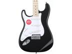 Squier Sonic Stratocaster Left-handed Electric Guitar - Black with Maple