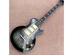 Lightning Fingerboard Inlay 6 String Transparent Gray Custom Electric Gitar