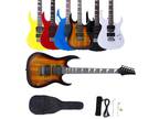 New 6 Colors Basswood School Band Student Right Handed Electric Guitar Set