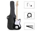 Glarry Electric GP Bass Guitar for Beginner School Band With Bag.Strap Tool