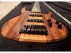 Carvin LB76 6 String Bass Guitar w/ OHSC – Flame Koa and Maple