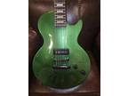 Special Solid Mahogany Electric Guitar LP Metallic Green Duncan Custom P-90+Case