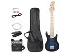 Guitar Combo Accessory Kit 30" Kids Blue Electric Guitar With Amp Much More