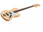 Monoprice Indio Jamm Flamed Maple Electric Bass - Natural, With Gig Bag