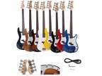 New Right Handed Glarry GP 4 Strings Electric Bass Guitar + Cord + Wrench+Gigbig