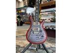 PRS CE24 Semi-Hollow, Satin Faded Gray Black Cherry Burst W/ Free Shipping