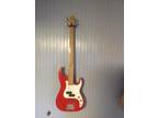 Samick GREG BENNETT CORSAIR Candy Apple Red Bass 4Strg CR-1R Looks&plays great!