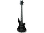TARIO Black 5 String Fretless Electric Bass Bolt_On Maple Neck,Poplar Body