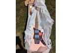 Squier Paranormal Rascal Bass HH - Shell Pink short scale