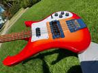 2017 Rickenbacker 4003S 4 String Bass Fireglo 4003 - 8.9 lbs