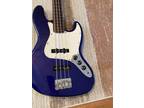 1999 Fender MIM Fretless Jazz Bass Midnight Blue