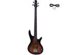 4 String Electric Bass Guitar, Full Size Standard Right Handed Rosewood Fingerbo