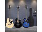 Glarry Electric Acoustic Bass Guitar School Band With Bag Cutaway Bundle Kit