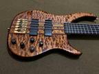 USA Peavey Cirrus Custom Shop 5 String Tiger Quilt Top Gotoh RES-O-LITE Tuners