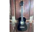 Savannah SGP-12 Parlor Size Steel String Acoustic Guitar Black "0" Size