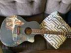 Rare Limited Edition Luna "Lady of Shallot" Acoustic/Electric Guitar