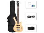Glarry School Band 36 " Child Electric Bass Mahogany Body Rosewood for Beginner