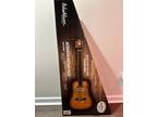 Washburn Premium Acoustic Guitar Bundle Pack Maple Top Vintage with Bag Open Box