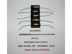10uF@500volt ELECTROLYTIC CAPACITOR, AXIAL, SUPERTECH HIGH QUALITY, SET OF 5
