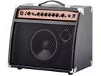 Monoprice 20-Watt Acoustic Guitar Amplifier, 3-Band EQ With Frequency Selector