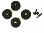 Rubber Feet for Guitar Amps Speaker Cabinets etc, Large dim 35mm, Black (4)