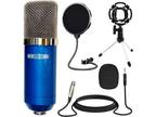 5Core Pro Condenser Microphone Mic w/ Tripod Stand For Game Chat Audio Recording