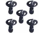 5 PACK Lot of flexible rubberized plastic mic clips holder for microphone stand