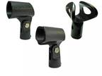 Mixed lot 3 PACK assorted style sizes microphone clip condenser mic stand holder
