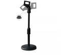 Universal Adjustable Foldable Microphone Desk Clip Stand Mic Holder Round Base
