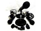 BUNDEL 3 AUDIO-TECHNICA M4000S Dynamic Microphone's & Stand with cast iron stand