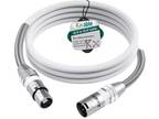 XLR to XLR Cable 1 Feet, Premium XLR Microphone Cable, Heavy Duty 22AWG OFC XLR
