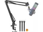 Boom Arm For Hyperx Quadcast Microphone, Adjustable Suspension Mic Scissor Stand