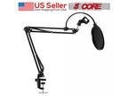 Pro Audio Condenser Microphone Mic Kit Vocal Studio Recording Set Boom Arm Stand