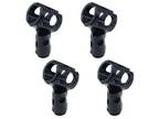 4Pcs Microphone Clip Rubber Flexible Mic Holder Handheld Wireless Mic Holder Adj