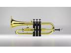 Tromba Pro Professional Plastic Bb Flugelhorn, Golden