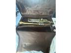Bach Stradivarius Model 37 Lacquered Trumpet w/ Bach Selmer Case & 2 Mouthpieces