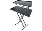 Rockville RKS42X 2-Tier X-Stand Keyboard or DJ Stand w/Quick Release+(2) Shelves