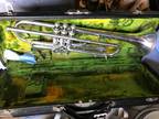 Rare CG Conn Silver Patented Trumpet
