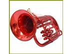 Bb 3 Valve Euphonium Pitch red Color Musical Instrument COME WITH CASE MOUTHPIEC